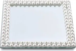 Декоративная подставка Affek Design MARGOT PEARL 15×15×1 см керамика/фарфор