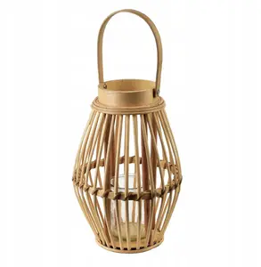 Papīra laterna LUCIE NATURAL 19×28 cm — dekoratīvs karājamais lukturis