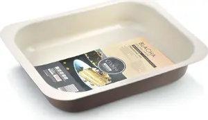 Baking Tray affek design DELICATE embossed sheet 29×22 cm non-stick Caffe Creme