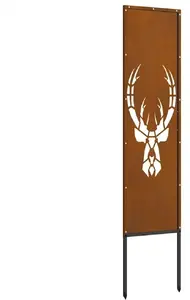 Декоративная садовая панель VidaXL Rdzawy 32 x 140 см сталь corten