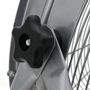 Bungu ventilators uz riteņiem VidaXL 64 cm, 3 ātrumi, sudraba