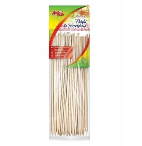 Skewers (wooden) Politan Gosia 25 cm, pack of 50 — grilling and kebab sticks