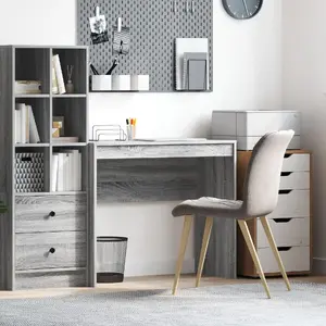 Desk VidaXL model 869399, grey, 90 cm x 40 cm