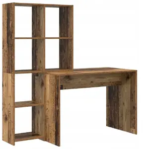 Desk VidaXL model 3337255, golden oak finish, 138.5 cm x 55 cm