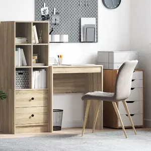 Письменный стол VidaXL Dąb Sonoma 70 x 40 см, компактный, с отделкой под дуб