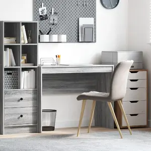 Desk VidaXL model 869407, grey, 100 x 40 cm