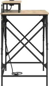 Desk VidaXL Dąb Sonoma 100 x 50 cm — wooden work desk, compact size