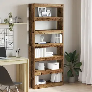 Стеллаж VidaXL 3333921 из старого инженерного дерева, многоярусный шкаф для хранения