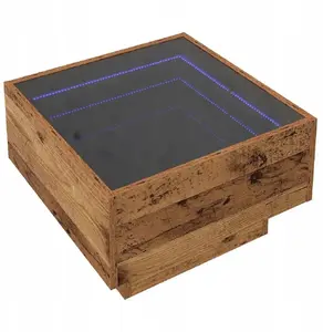 Coffee table VidaXL Stare drewno 50 x 50 x 30 cm – solid wood finish, square low table