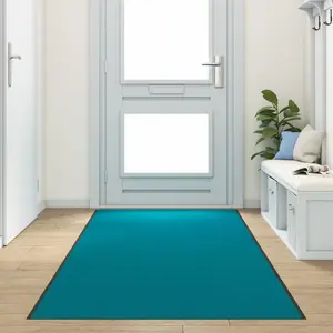 Коврик для входа VidaXL Cyan, чёрный полиамид 350 x 120 x 0.9 см