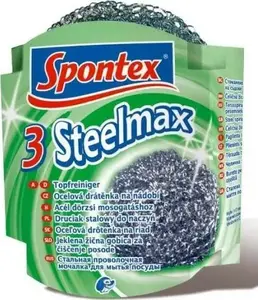 Tērauda skruberi Spontex Druciak Inox Steelmax, 3 gab.