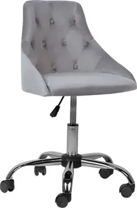 Office chair Beliani Parrish — model 136220, grey upholstery, ergonomic task chair