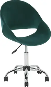 Biroja krēsls Shumee Selma zaļš — ergonomisks darba krēsls, modelis 117489
