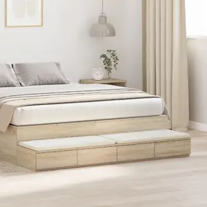 Тумба VidaXL модель 866949 Sonoma oak инженерная древесина 140 x 36,5 x 16,5 см