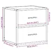 VidaXL прикроватный столик 848730 дуб 40×31×39,5 см Photo 12