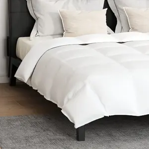 Duvet with Pillow Set 3 pcs VidaXL White 240 x 200 cm Down