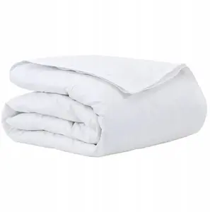 Duvet and Blanket Set VidaXL 140 x 220 cm white — down filling