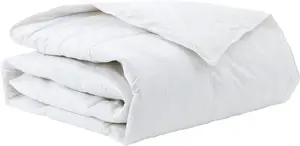 Duvet cover set VidaXL white 155 x 220 cm feather fill cover