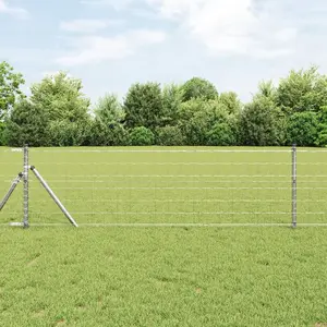 Fence panel VidaXL Euro 0.6 x 25 m galvanised steel