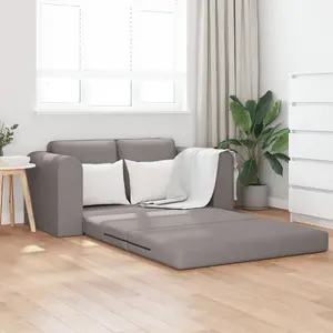 Диван-кровать VidaXL 2-в-1 таупе ткань 148x71x83 см
