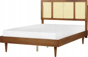 Кровать Beliani AURAY 140 x 200 см деревянная тёмная