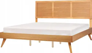 Кровать Beliani ISTRES 180 x 200 см светлое дерево