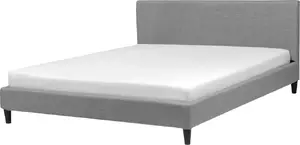 Тканевая кровать Beliani FITOU 180 x 200 см, серый