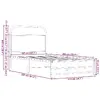 Gultas rāmis VidaXL 4100478 — ozols, 112×2,07 m Photo 9