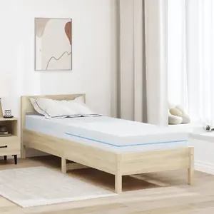 Mattress VidaXL 80 x 200 cm White — 100% polyester jacquard fabric