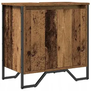 Тумба под умывальник VidaXL Stare Drewno 60×35×60 см, инжиниринговая древесина