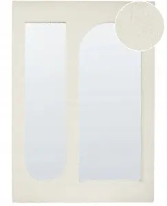 Wall mirror Beliani MARCIGNY, two sizes 70 cm or 100 cm, loop hanger, off-white finish