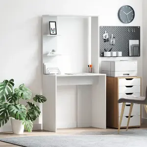 Desk VidaXL model 869338 white 78.5 cm x 37 cm