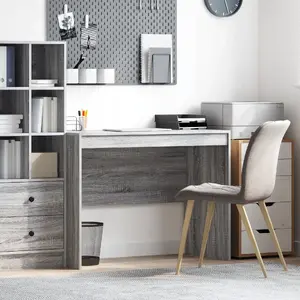 Desk VidaXL model 869447 — grey, 100 x 50 cm, rectangular writing desk