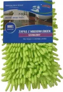 Replacement Chenille Mop Head Lumarko Duo, Green, washable refill