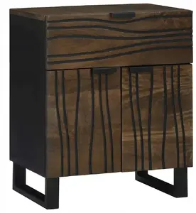 Тумба прикроватная VidaXL 50×33×60 см из массива манго