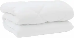 Pūciņa ar spilvenu komplekts VidaXL 3 gab. — balts, 240 x 220 cm, mikrošķiedra