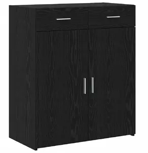Шкаф для хранения VidaXL черный дуб 80 x 42,5 x 93,5 см