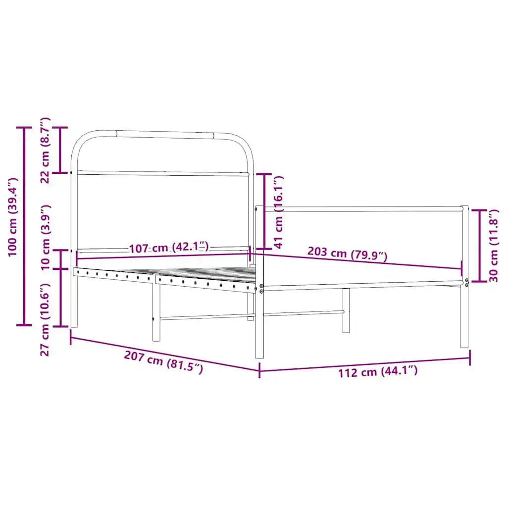 Каркас кровати VidaXL 4100388 Photo 9
