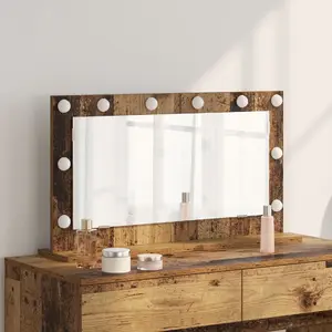 Зеркало туалетное VidaXL модель 868323 — рама из старого дерева, стекло, 80 x 45 x 18 см