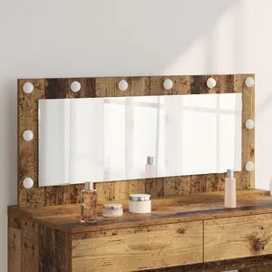 Настенное зеркало VidaXL модель 868331 в раме из старой древесины, 100 x 45 x 18 см
