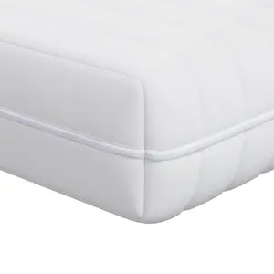Mattress VidaXL 90 x 200 cm, white, 100% polyester