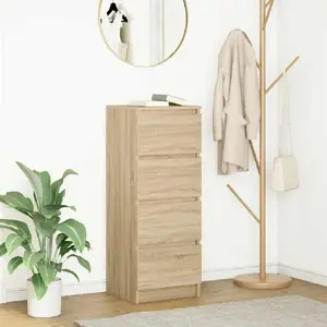 Комод VidaXL Sonoma Oak 37,5x35x99 см клееное дерево
