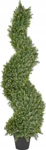 Искусственное комнатное растение Beliani SPIRAL TREE 126 см — декоративный спиральный топиарий