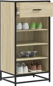 Тумба для обуви VidaXL модель 849210, цвет дуб сонома, 48×38×97,5 см