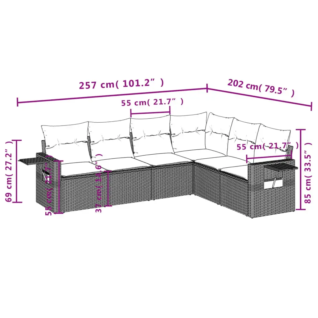 Набор уличной мебели VidaXL 3252560 Photo 3