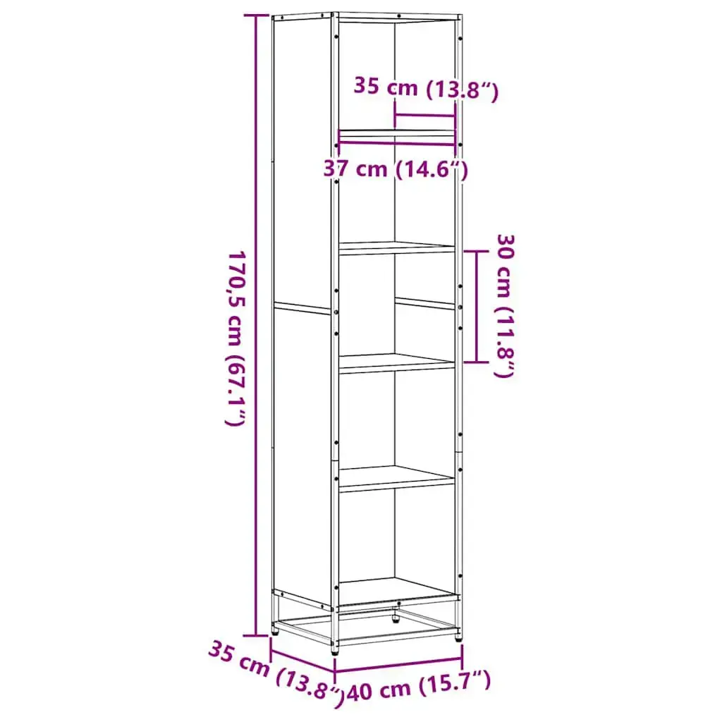 VidaXL 849139 living room bookcase 849139 Photo 9