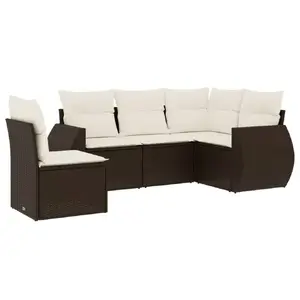 Outdoor furniture set VidaXL 3253710, 5-piece garden seating set