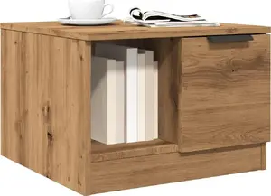 Coffee table VidaXL model 856849, oak artisan finish, 50×50×36 cm, wood-based material