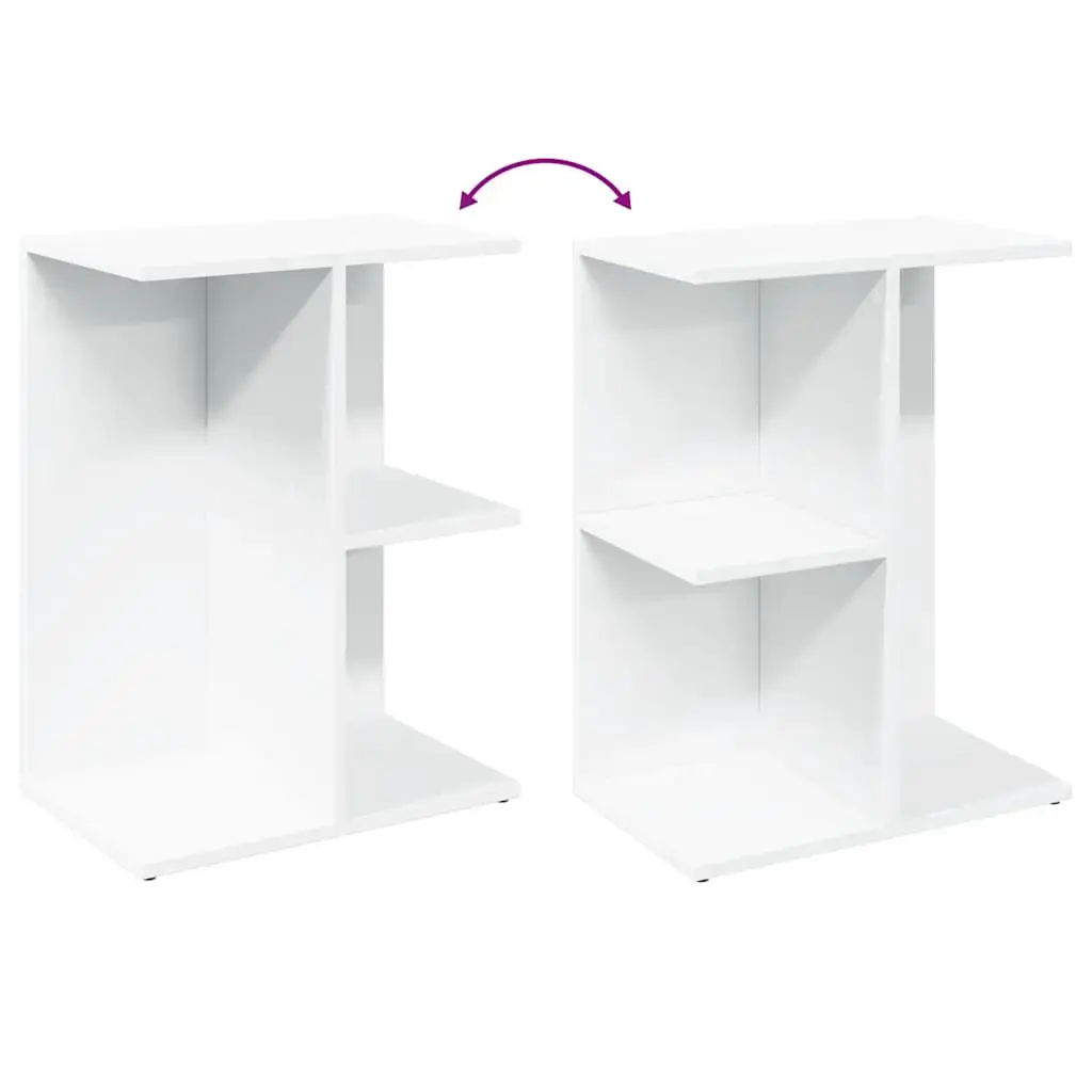 VidaXL nightstand 858651 — white wood bedside table Photo 7