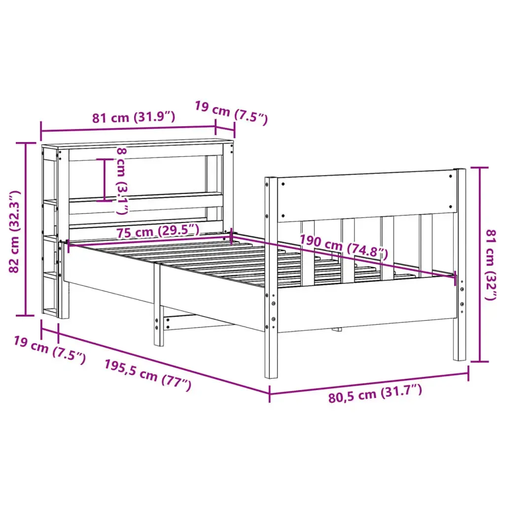 Каркас кровати VidaXL 3306281 Photo 11